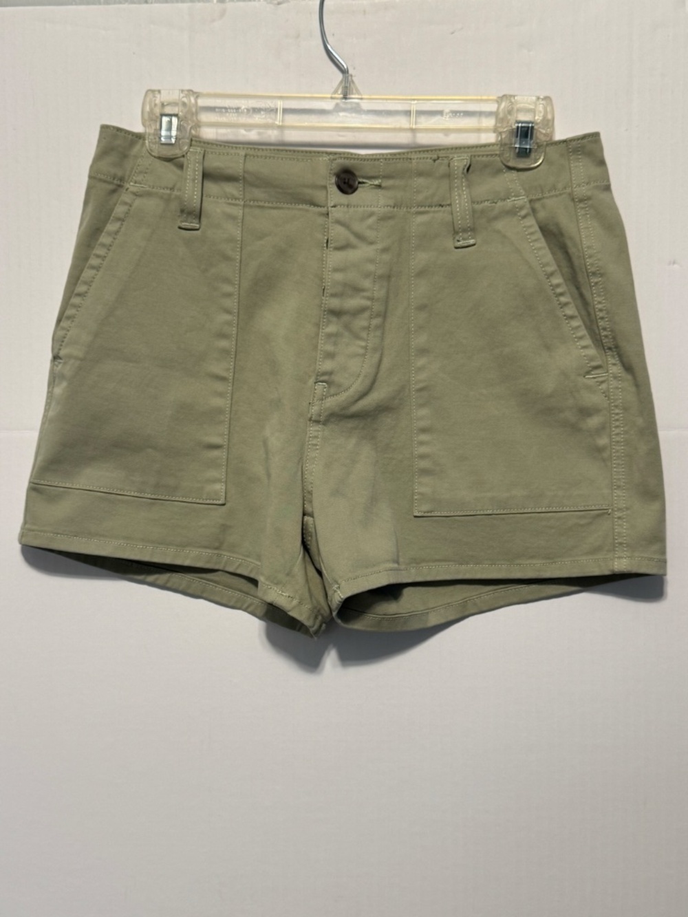 Hudson Los Angeles Military Utility Shorts Sage Green Button Fly Size 26